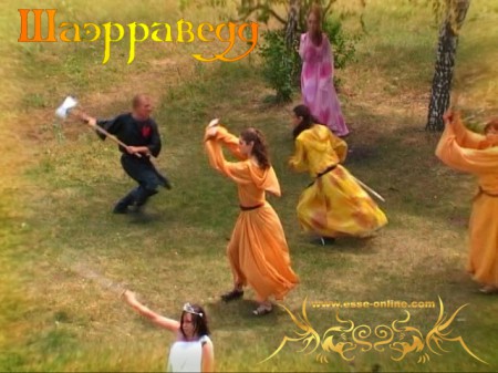  Мария Барская (Элирена), Филипп Семенов, Илья Буленков, Елена Михеева (Эльфы), Евгений Рудаков (Человек)